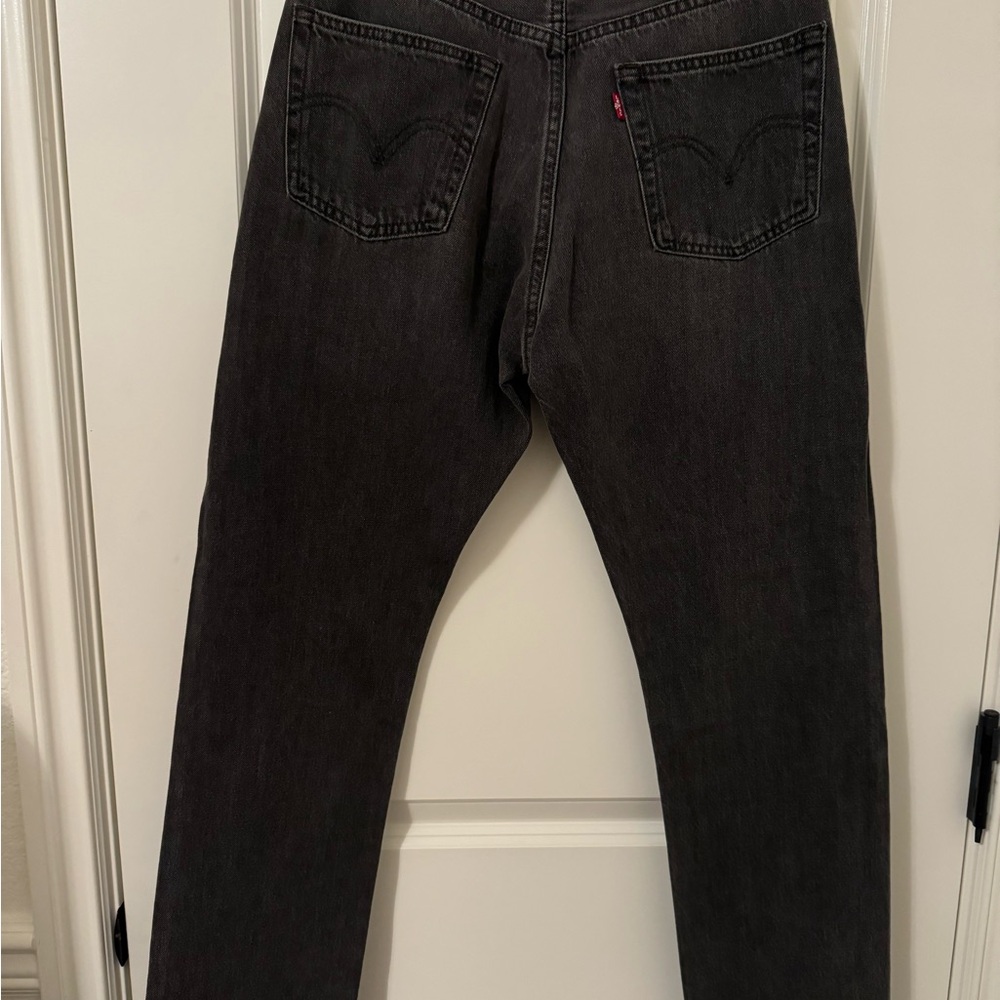 Levi's Black Straight Leg Denim Jeans